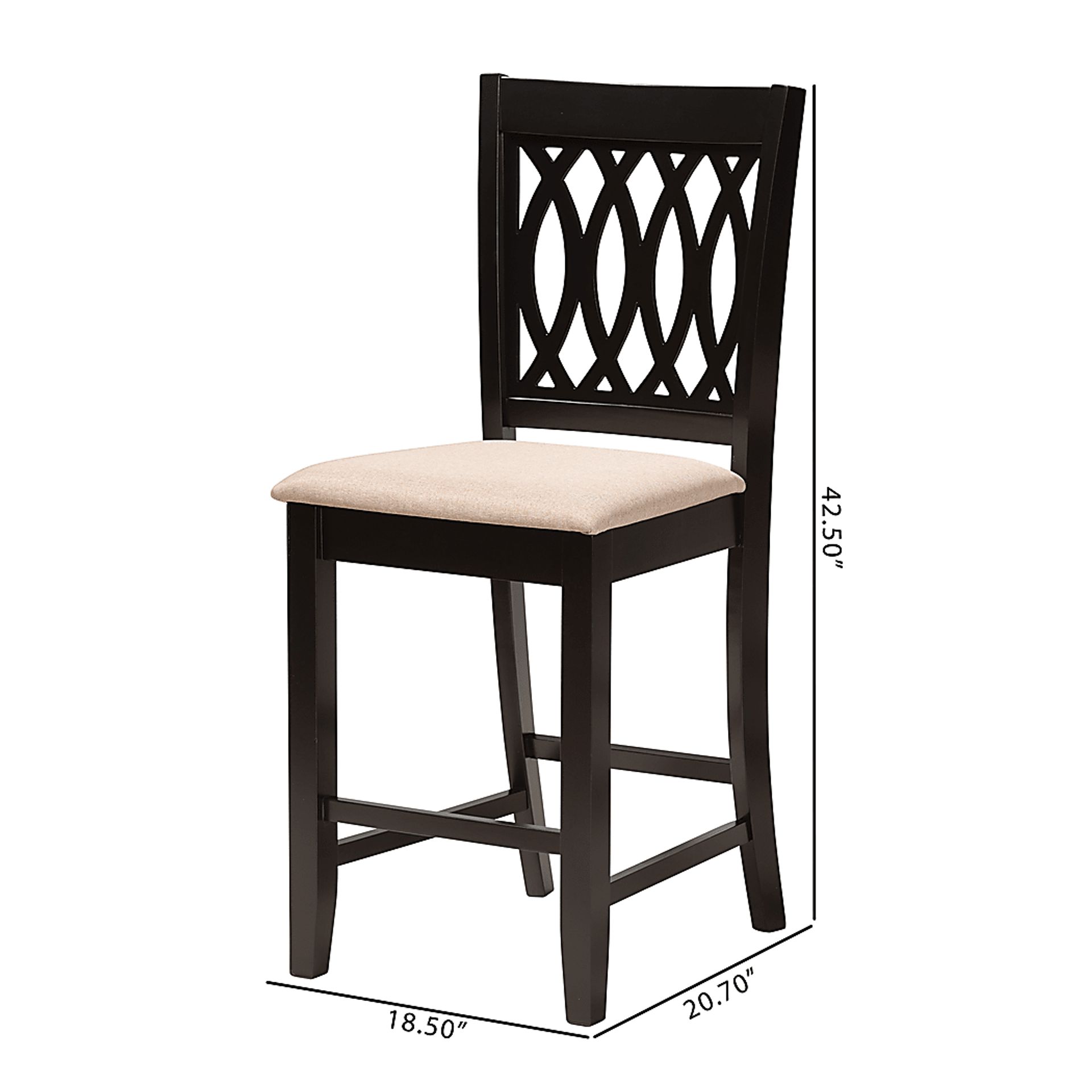 Teconnett Beige Counter Stool, Set of 2 - Image 9