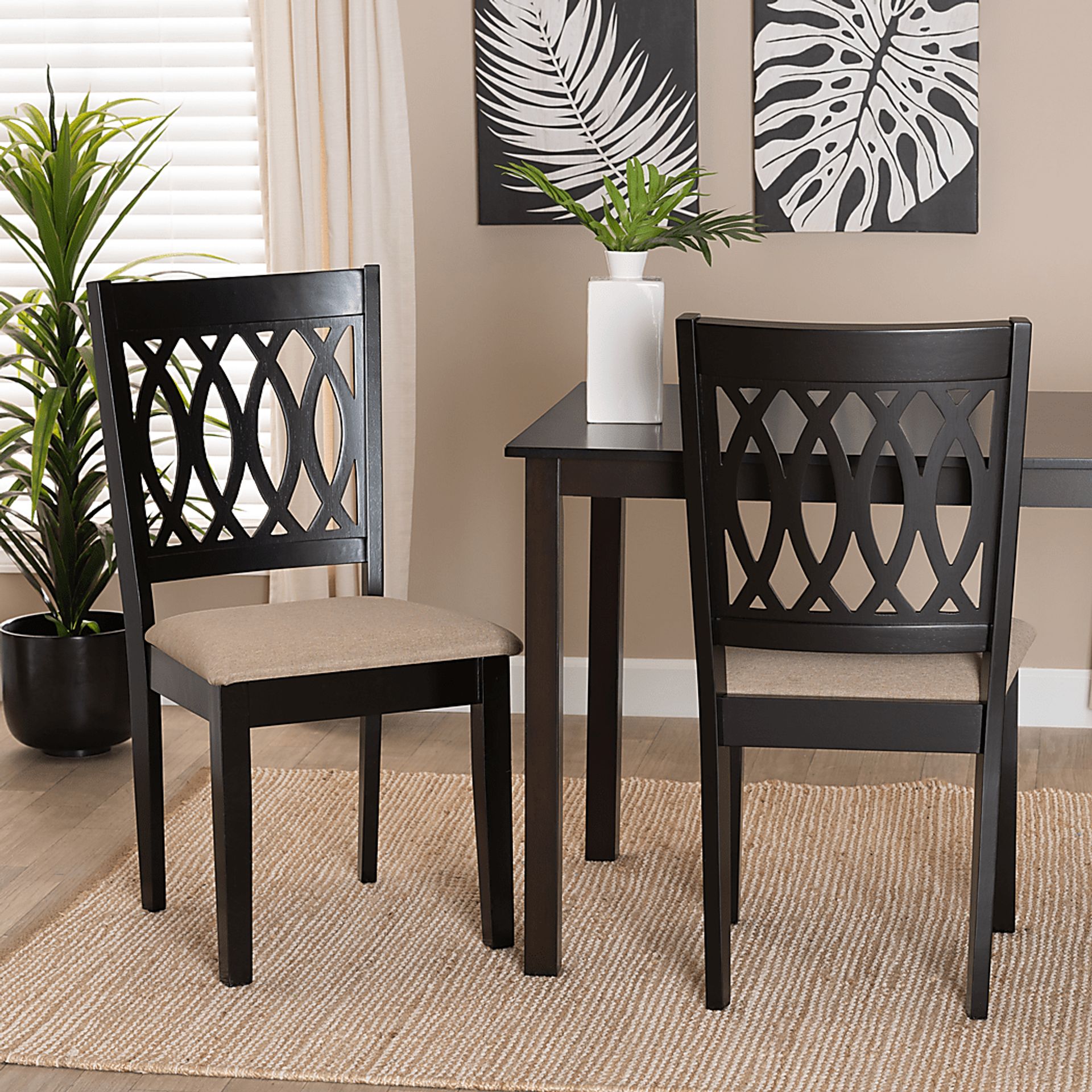 Teconnett Beige Dining Chair, Set of 2 - Image 2