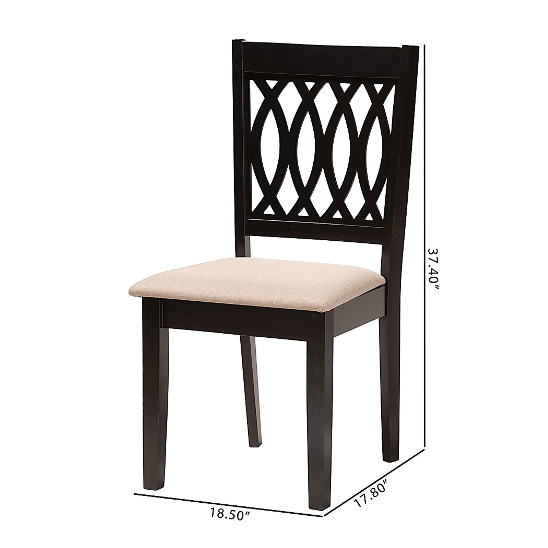 Teconnett Beige Dining Chair, Set of 2 - Image 9