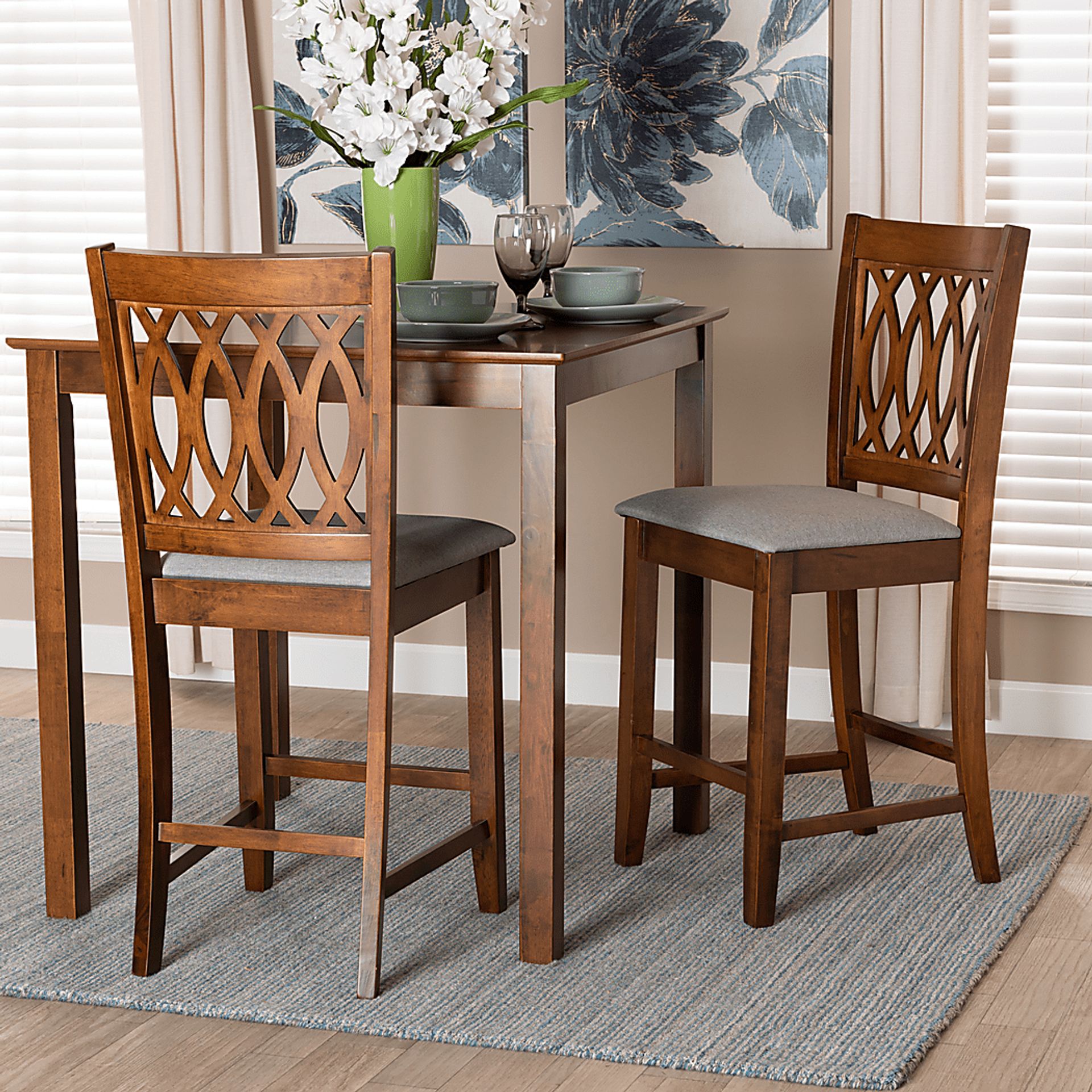 Teconnett Walnut Brown Counter Stool, Set of 2 - Image 2