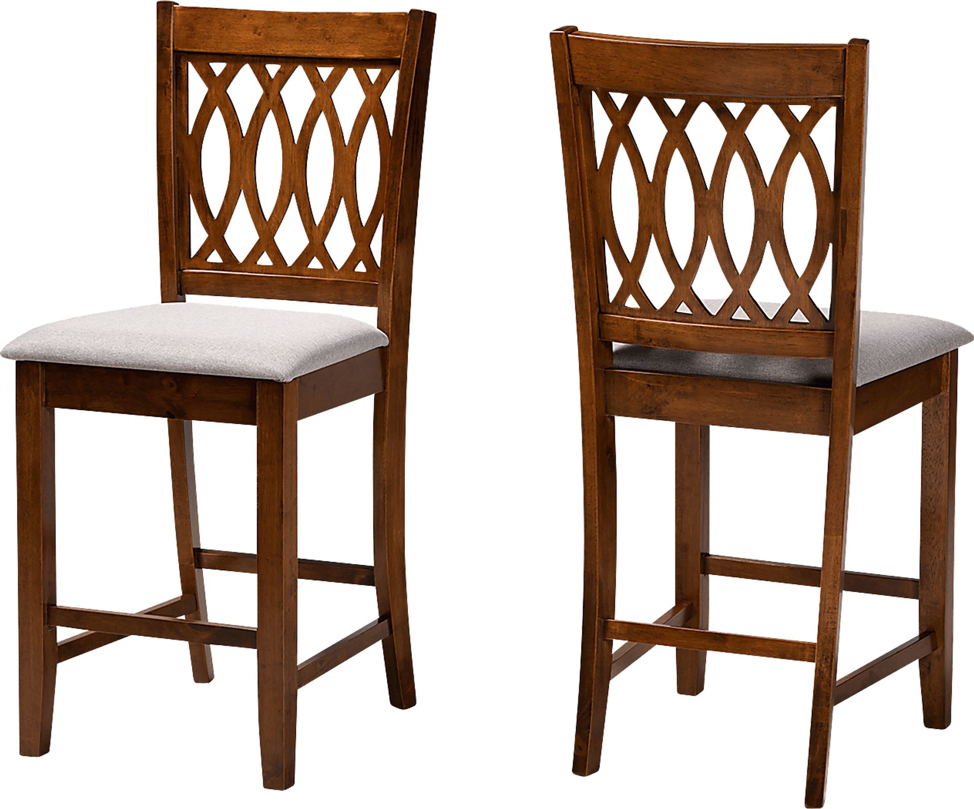 Teconnett Walnut Brown Counter Stool, Set of 2 - Image 1