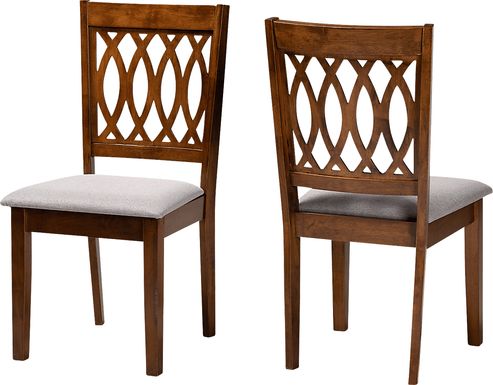 Teconnett Walnut Brown Dining Chair, Set of 2