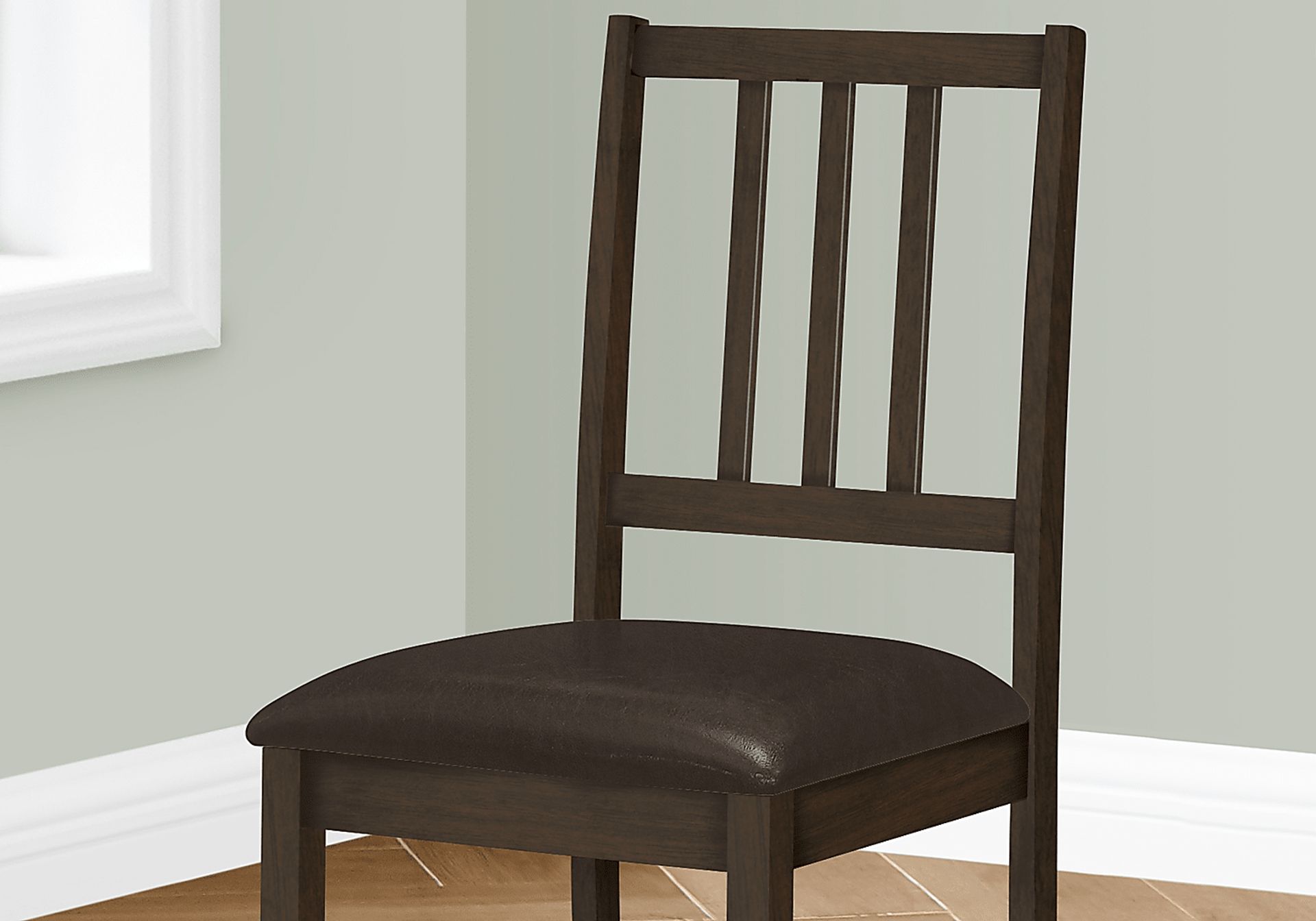 Teegreen Brown Dining Chair, Set of 2 - Image 3