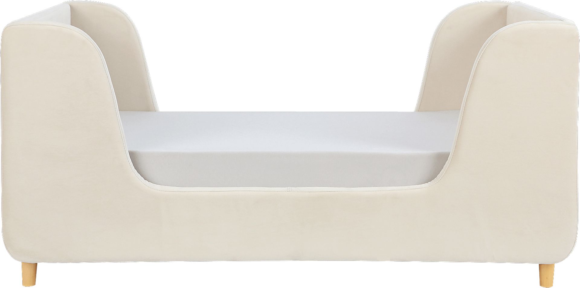Tegen Almond Upholstered Toddler Bed - Image 2