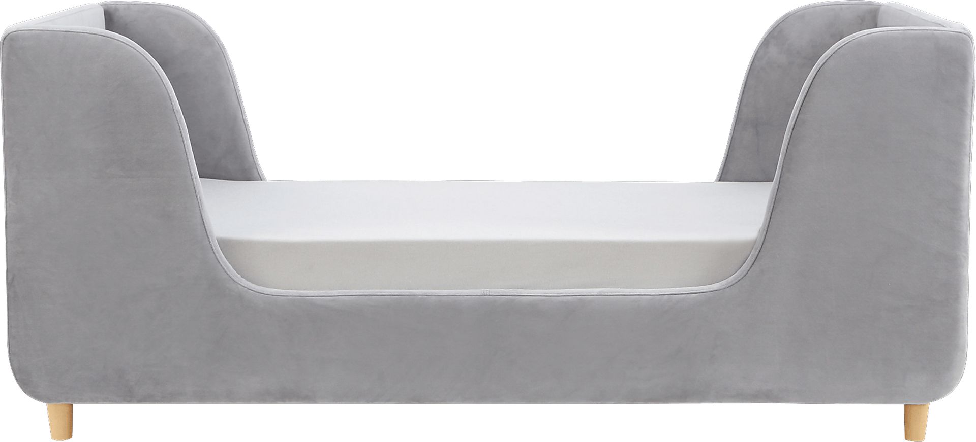 Tegen Gray Upholstered Toddler Bed - Image 2