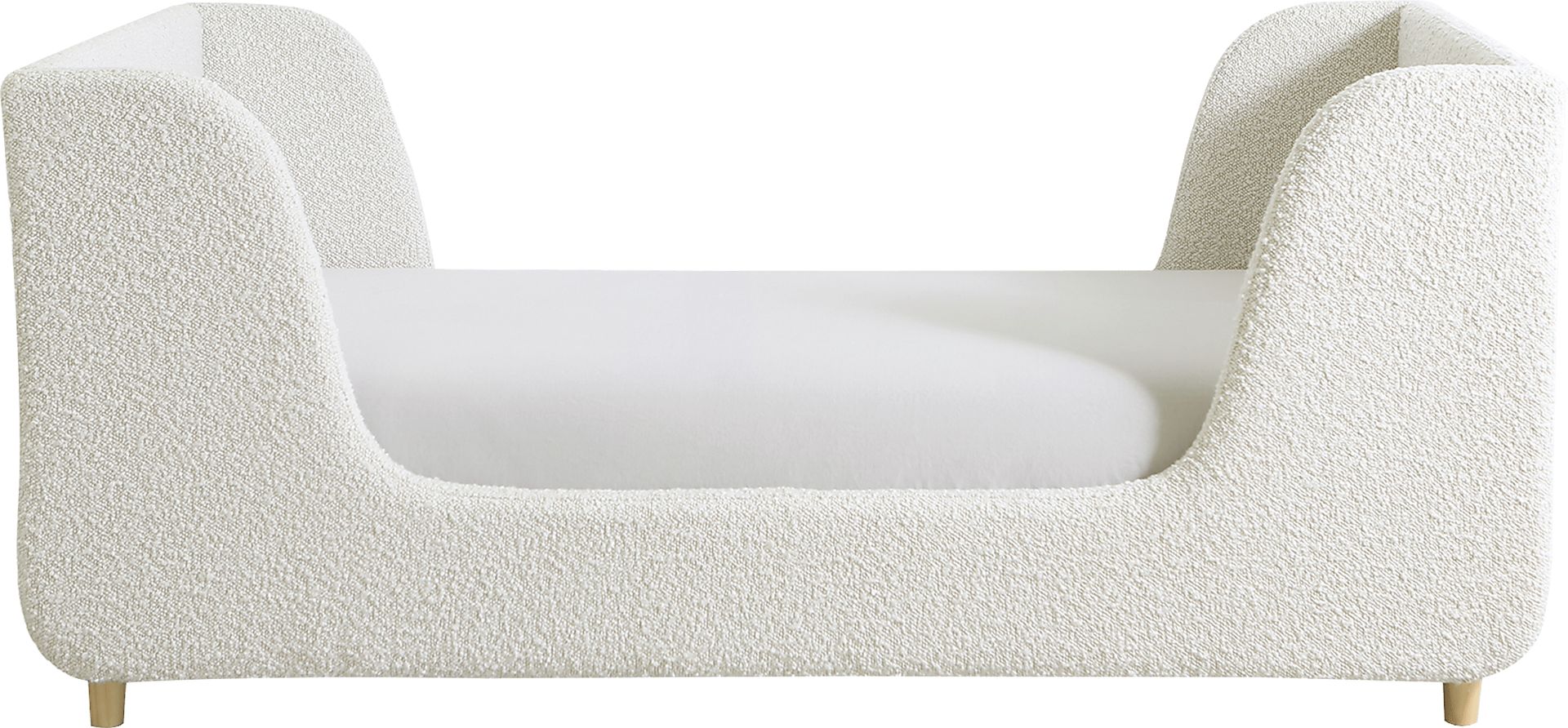 Tegen White Boucle Toddler Bed - Image 2