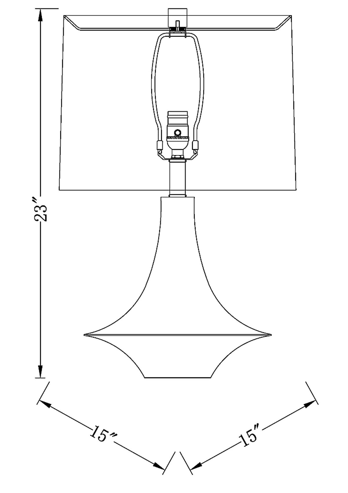 Tegent Club Black Table Lamp 