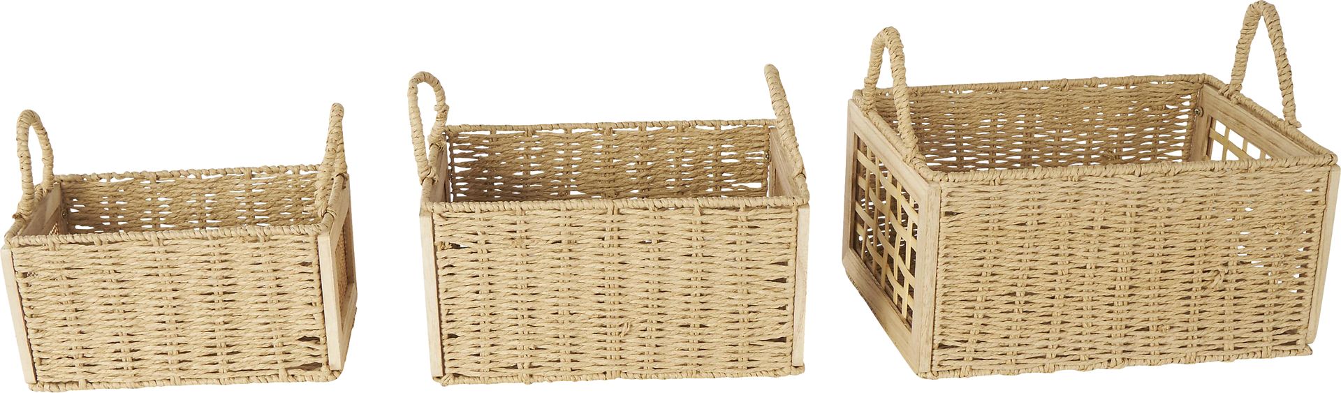 Tehes Brown Basket, Set of 3 - Image 5