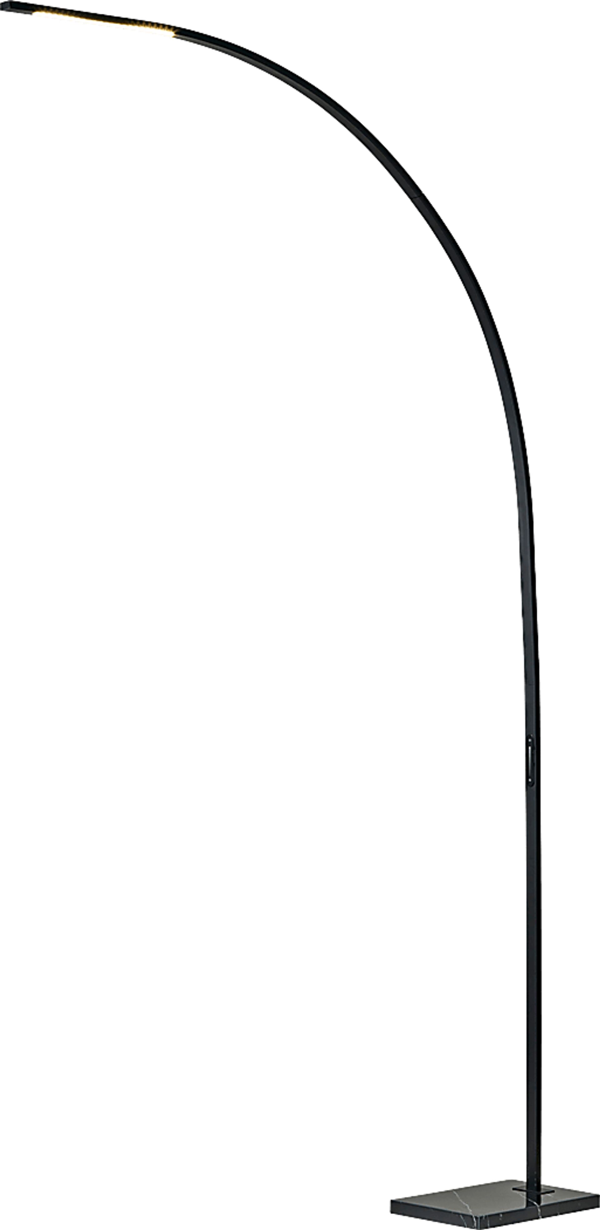 Telecom Bend Black Floor Lamp - Image 1