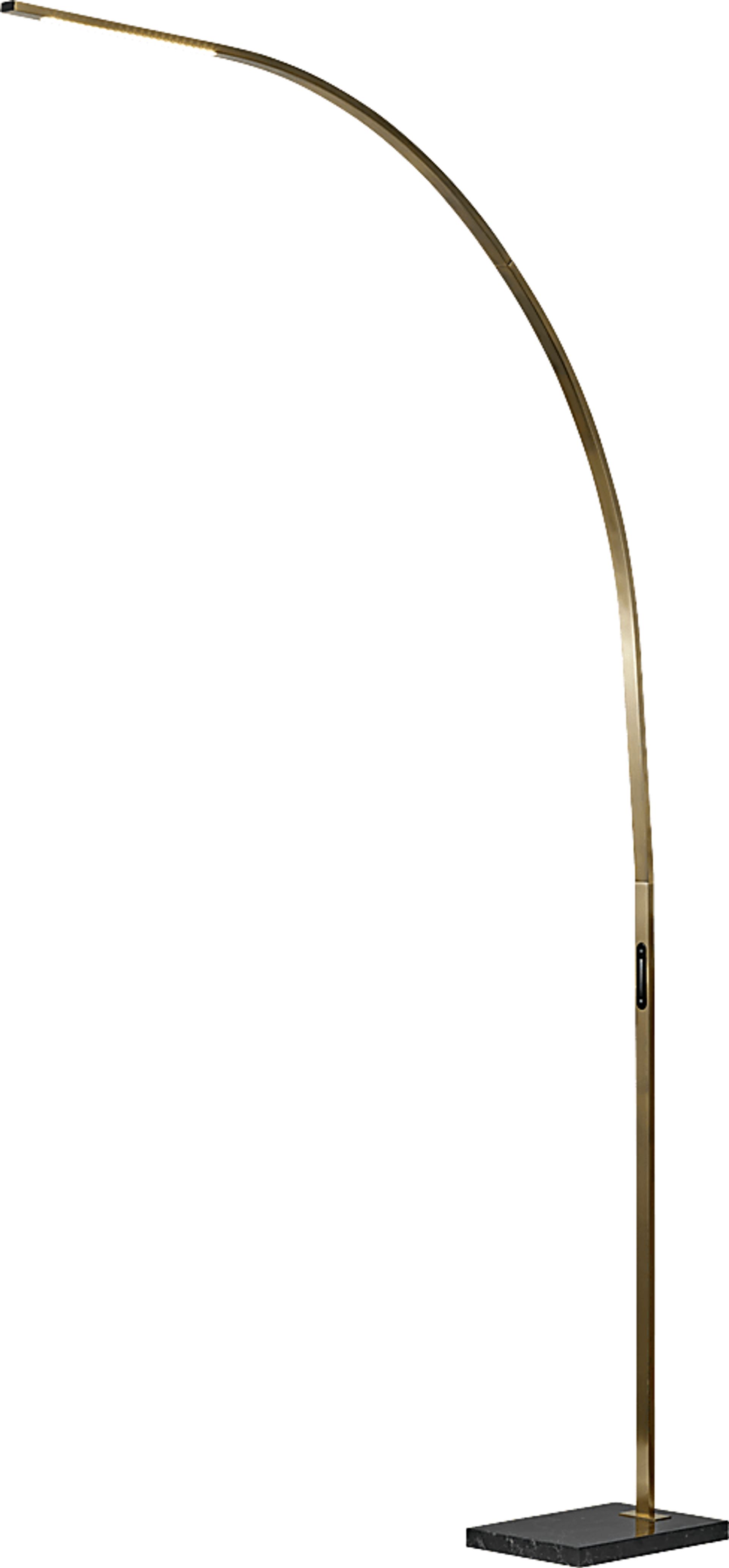 Telecom Bend Brass Floor Lamp - Image 1