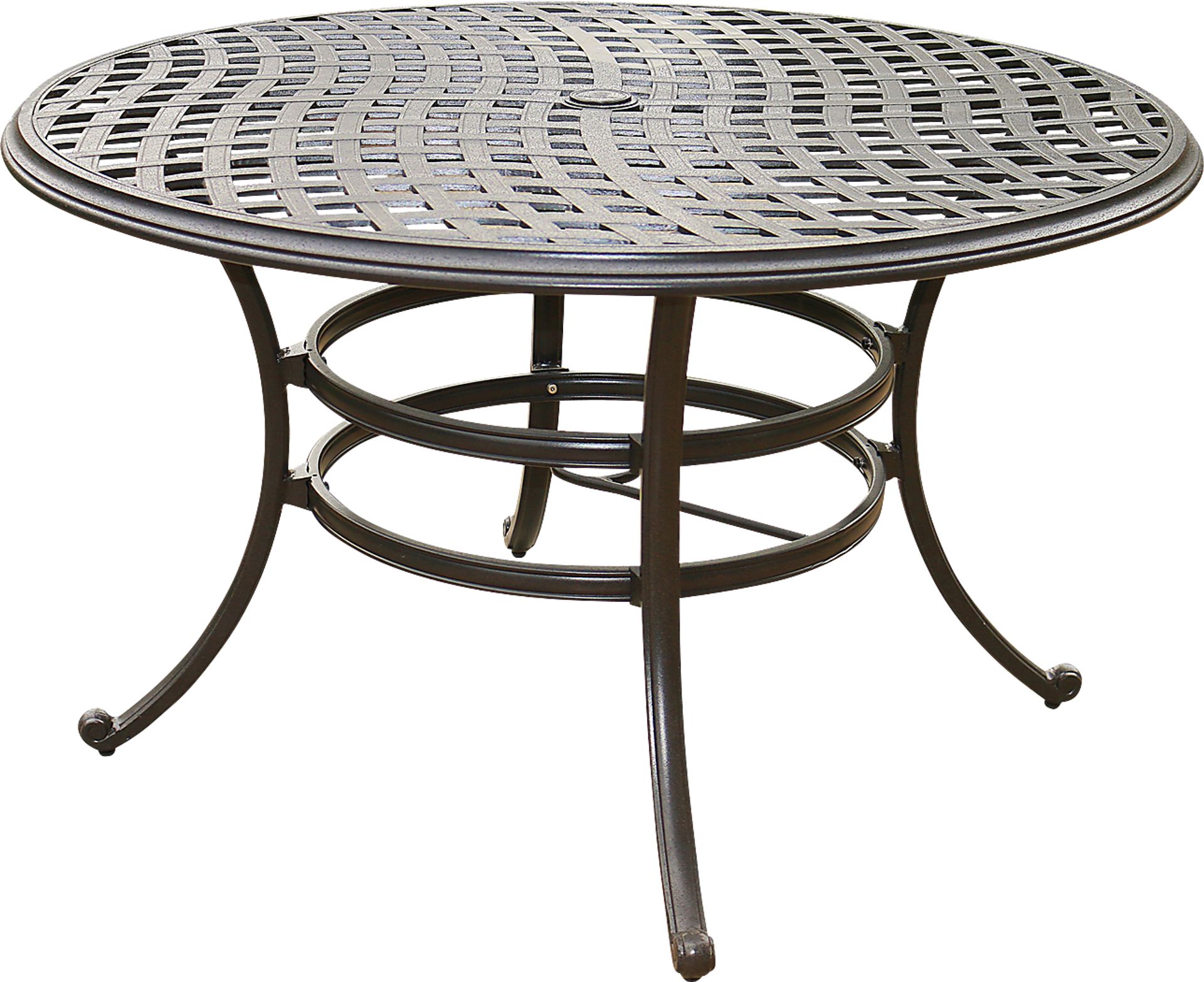 Telese Espresso 5 Pc Outdoor Round Dining Set - Image 9