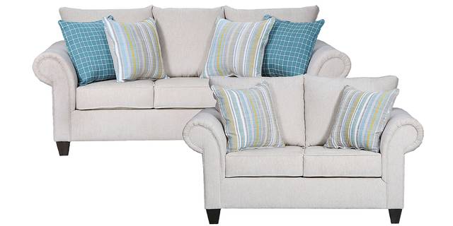 Telfair Court Beige Loveseat - Thumbnail - Image 2