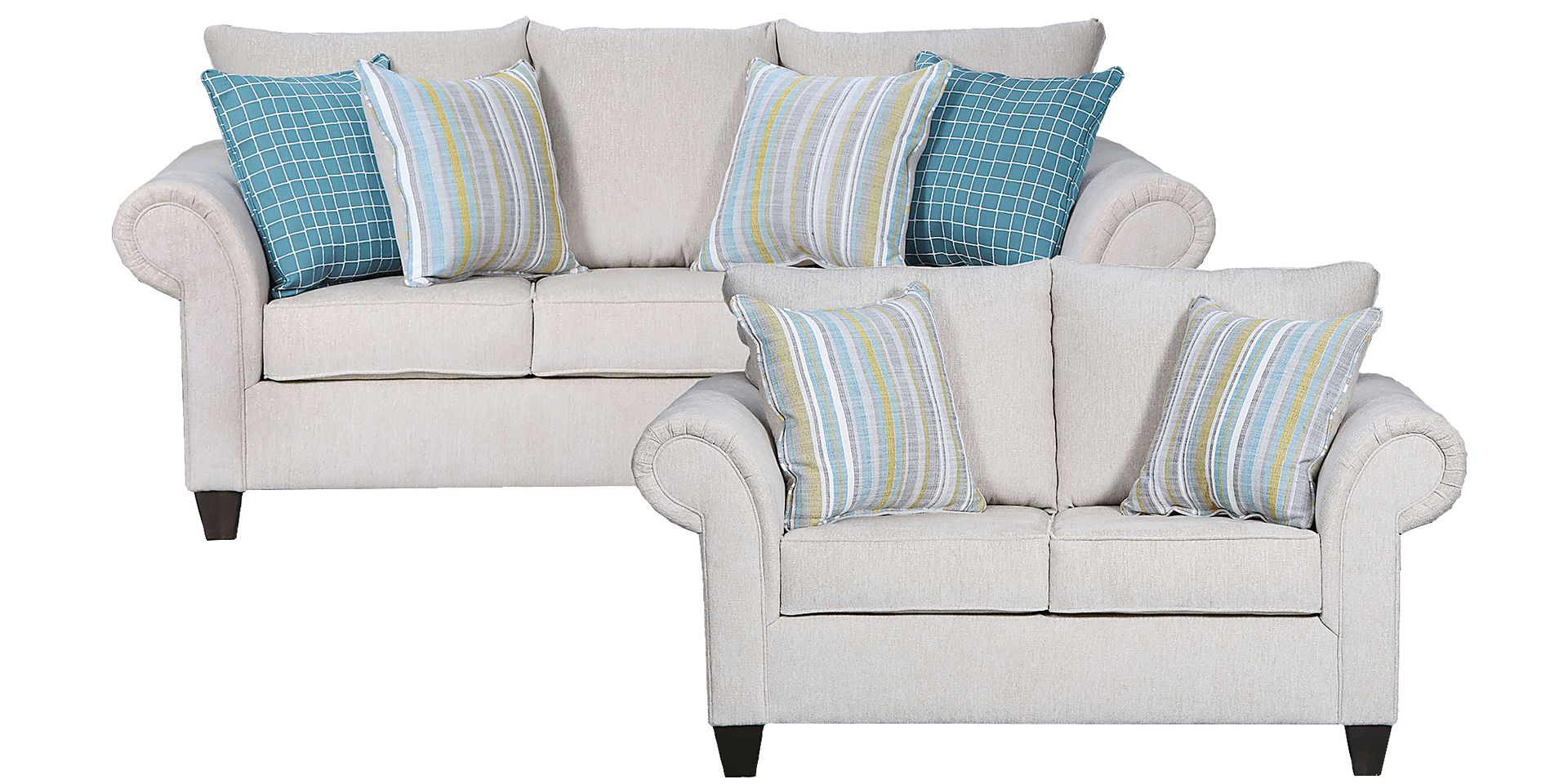 Telfair Court Beige Loveseat - Image 2