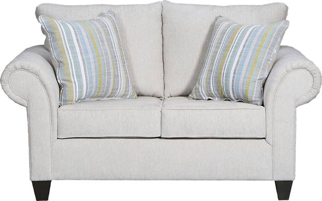 Telfair Court Beige Loveseat - Thumbnail - Image 1