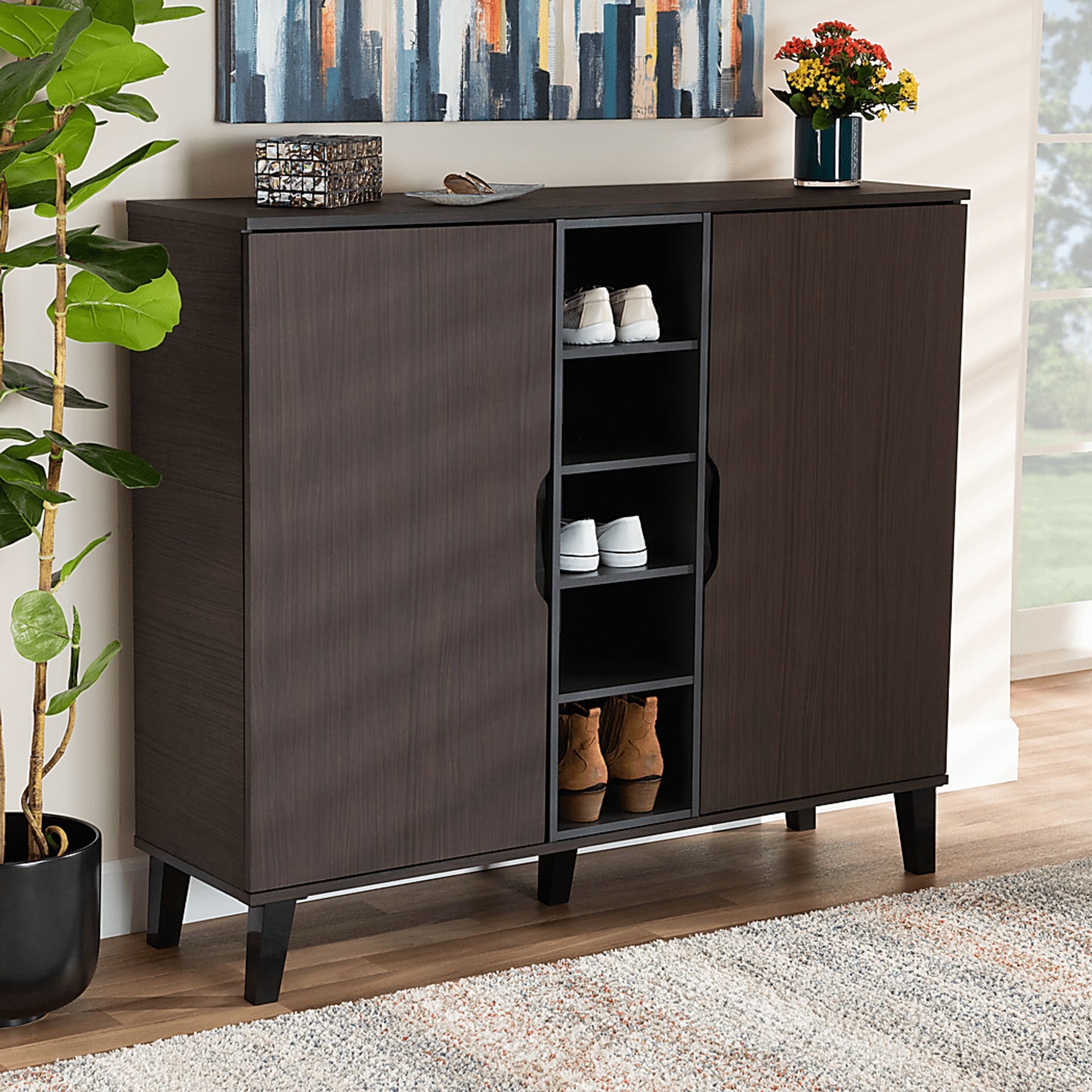 Telford Dark Brown Accent Cabinet - Image 7