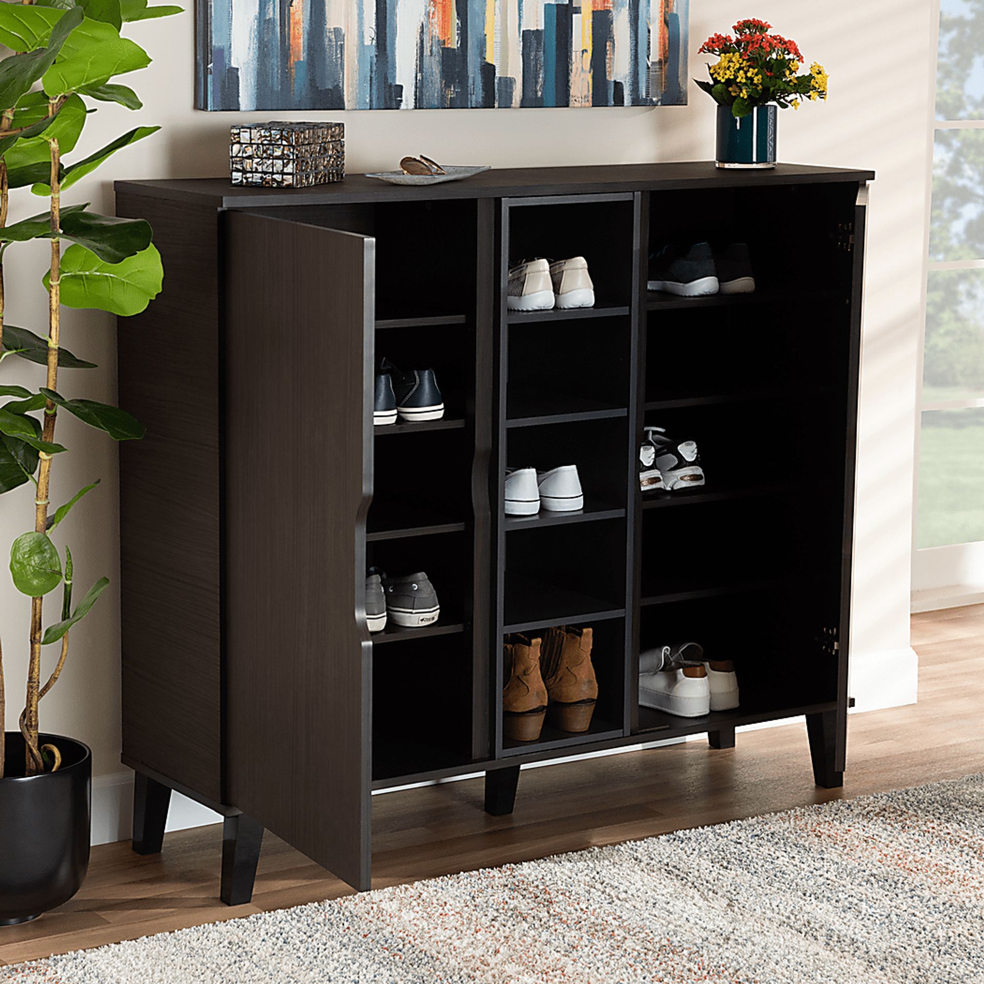 Telford Dark Brown Accent Cabinet - Image 8