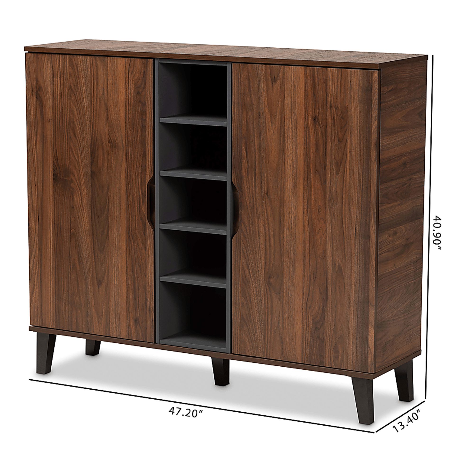 Telford Walnut Accent Cabinet - Image 11