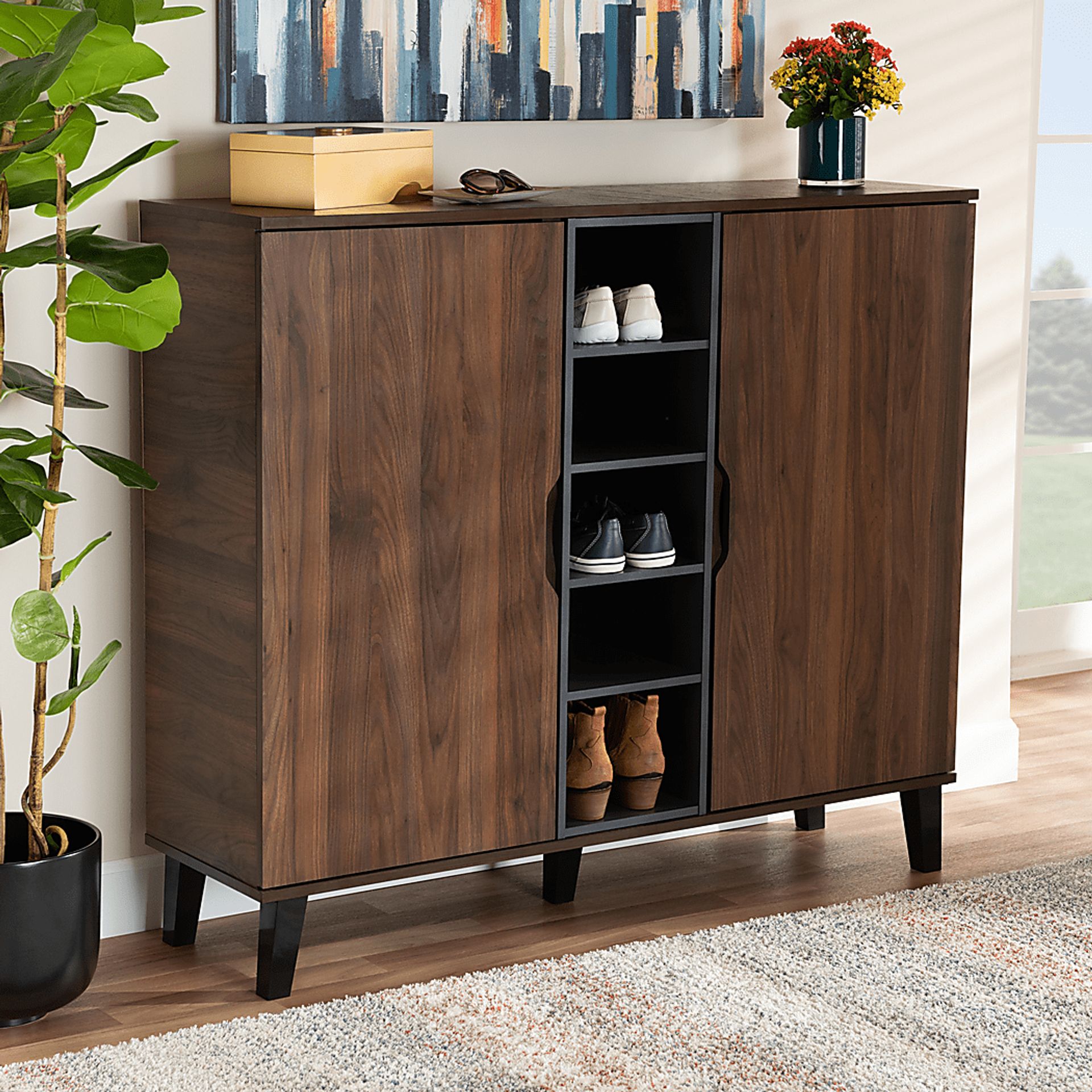 Telford Walnut Accent Cabinet - Image 7