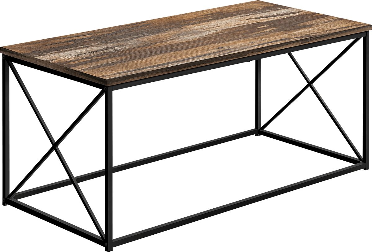 Tellstone Brown Dark Wood Cocktail Table Rooms to Go