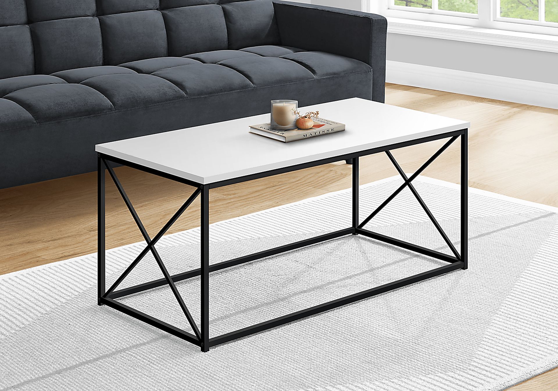 Tellstone White Cocktail Table - Image 3