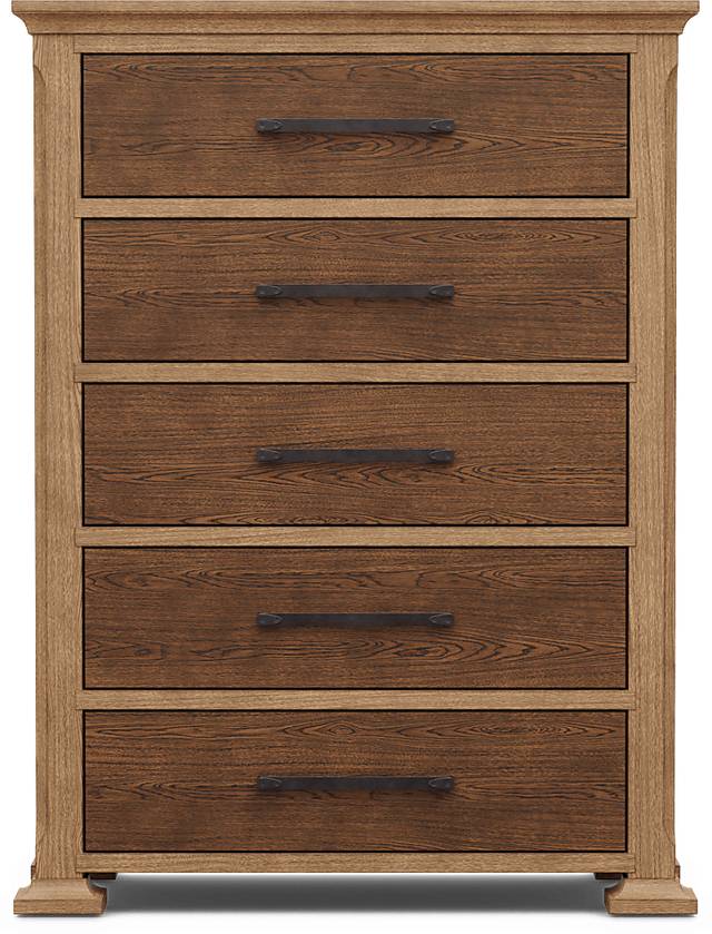 Telluride Brown 5 Pc King Panel Bedroom with Upholstered Bench - Thumbnail - Image 8