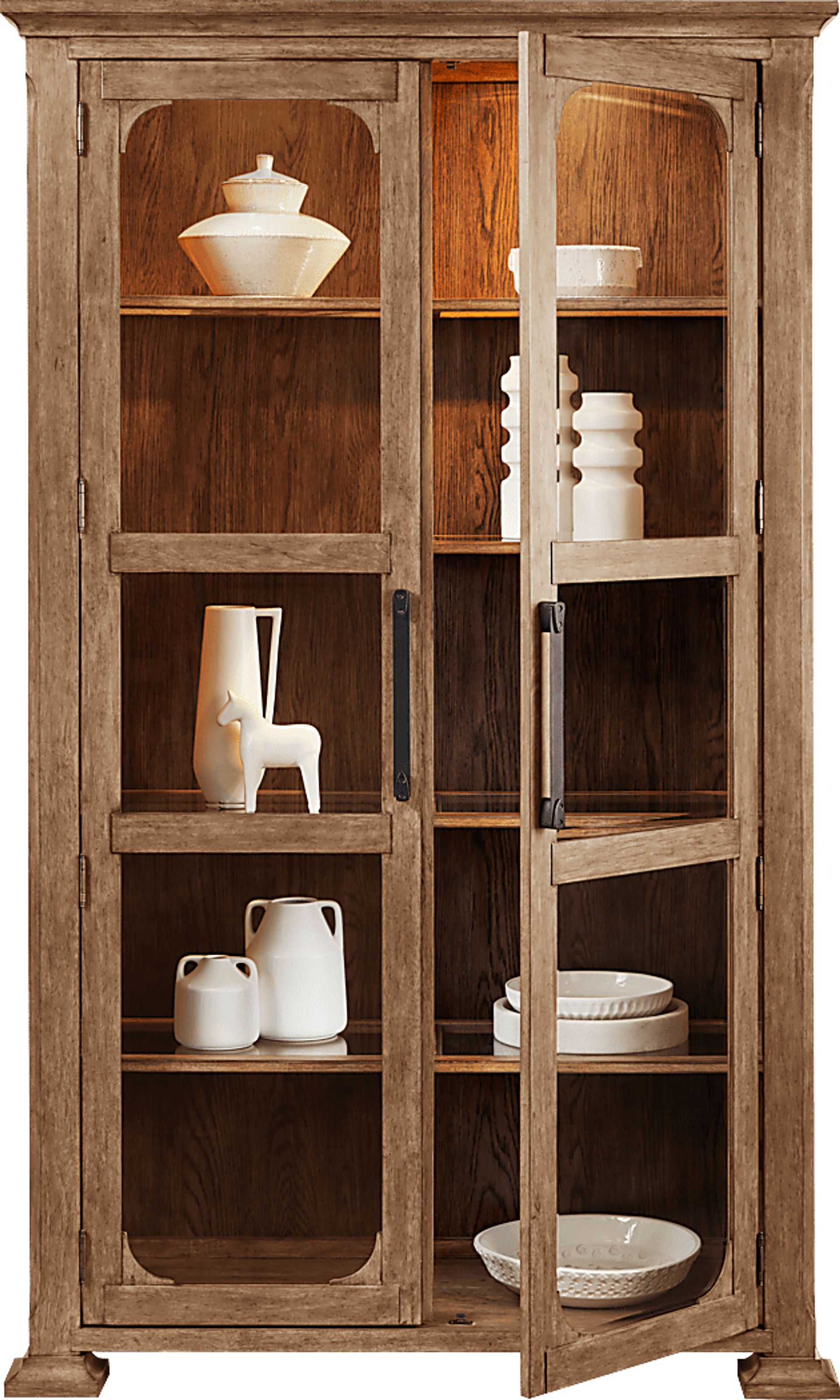 Telluride Brown Display Cabinet - Image 2