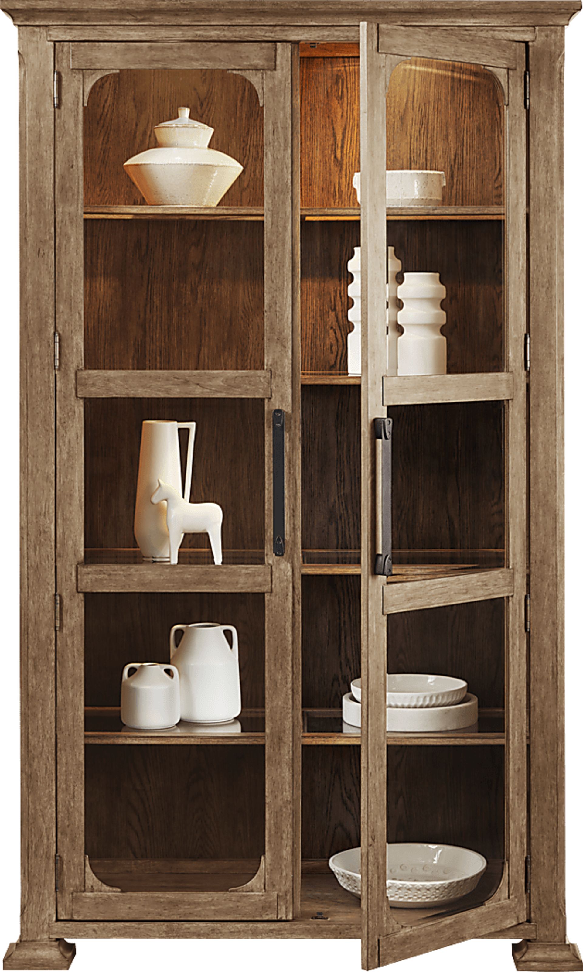 Telluride Brown Display Cabinet - Image 4