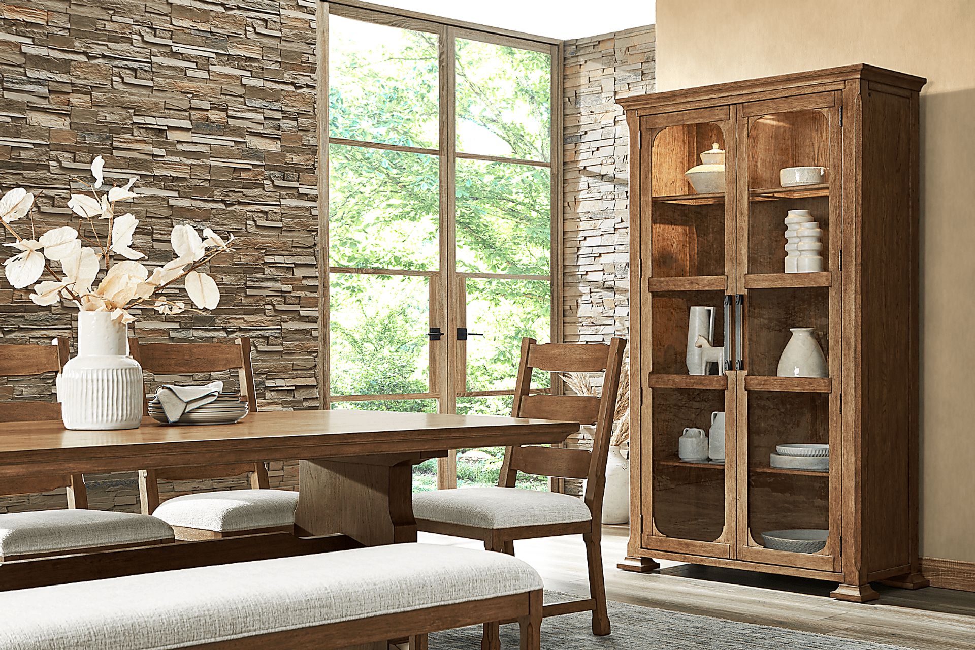 Telluride Brown Display Cabinet - Image 6