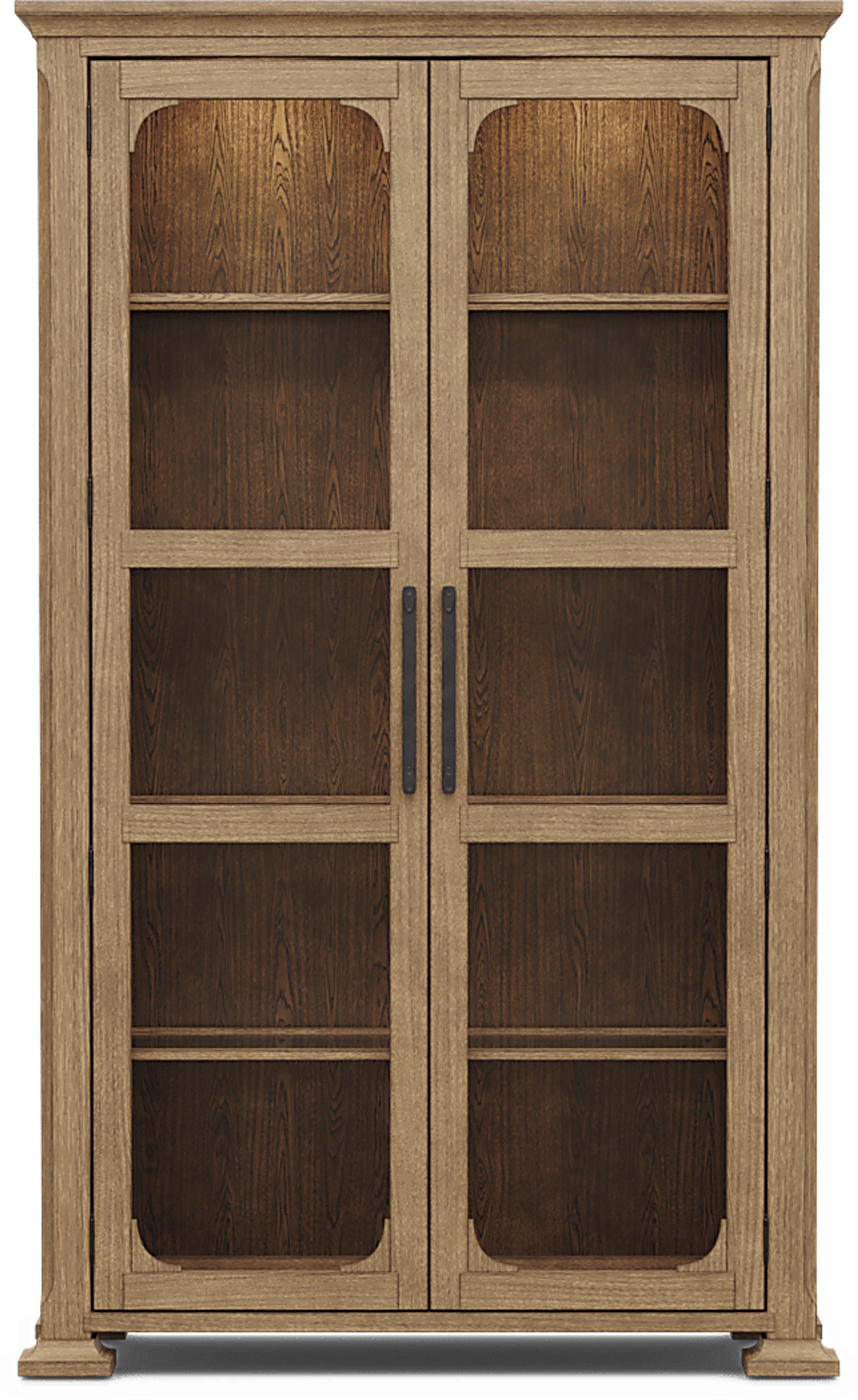 Telluride Brown Display Cabinet - Image 1