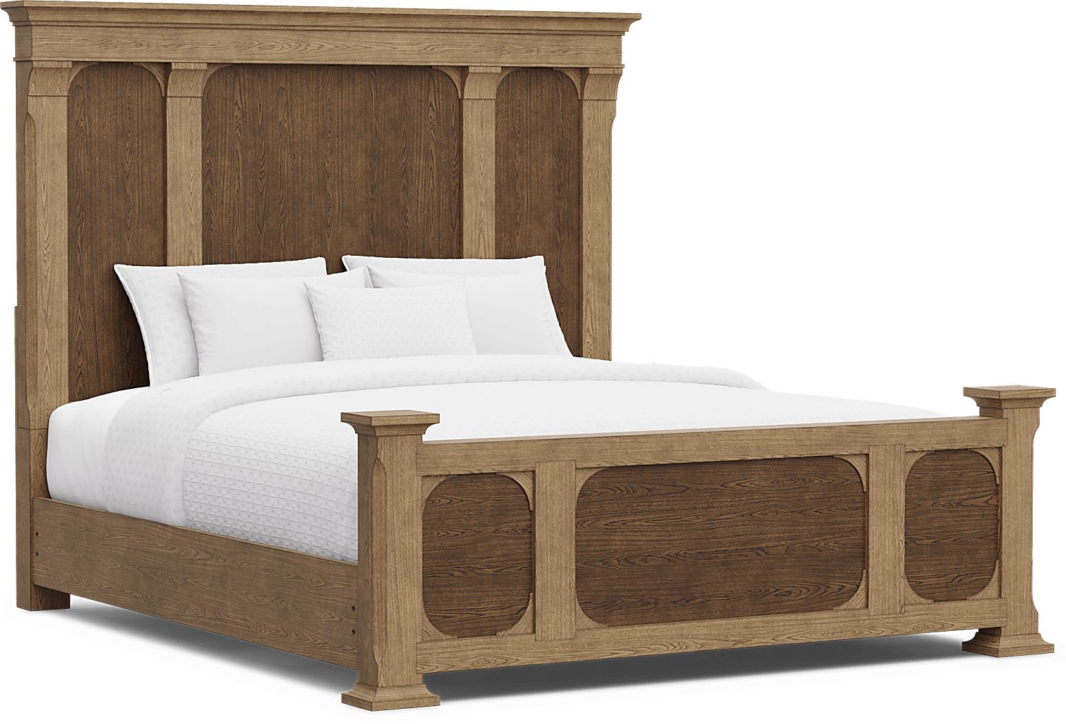 Telluride Brown King Panel Bed - Thumbnail 4