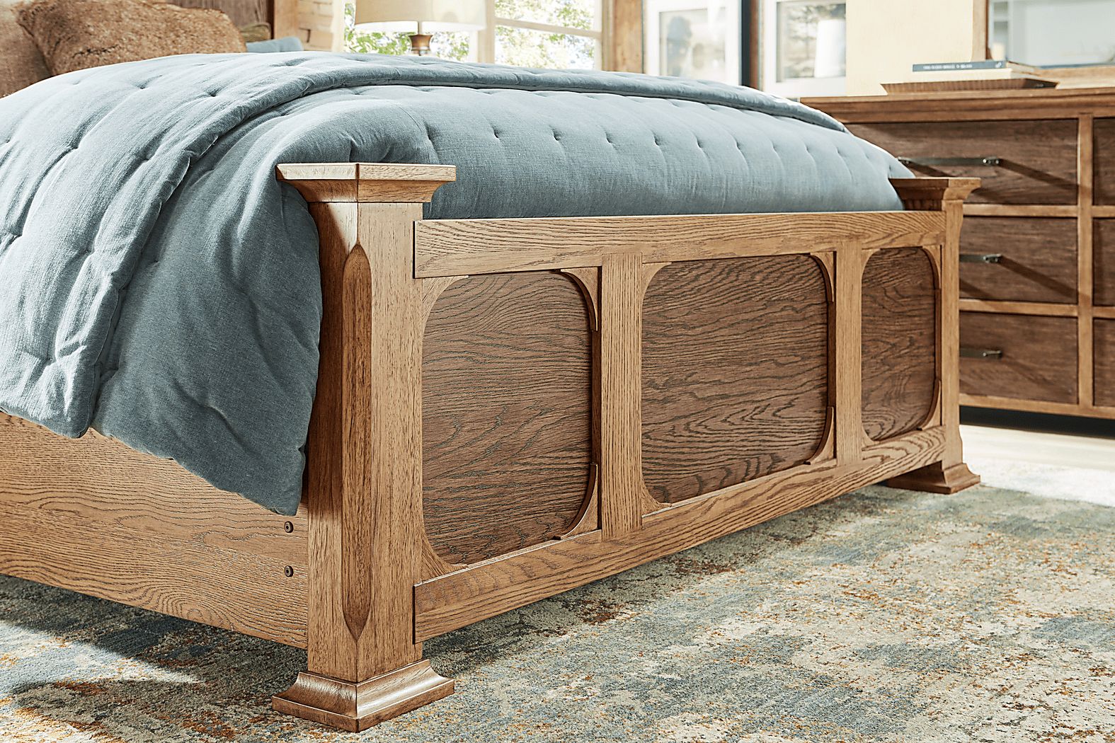 Telluride Brown King Panel Bed - Thumbnail 2