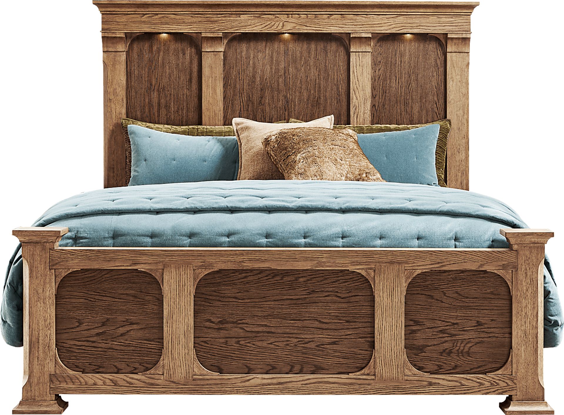 Telluride Brown King Panel Bed - Image 1