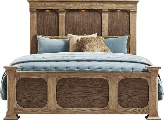 Telluride Brown King Panel Bed