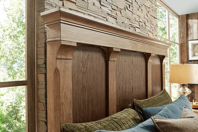 Telluride Brown 5 Pc Queen Panel Bedroom with Upholstered Bench - Thumbnail - Image 3