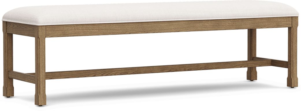 Telluride Brown Upholstered Bench