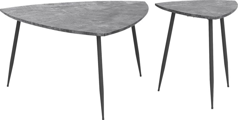 Tellury Gray Accent Table, Set of 2