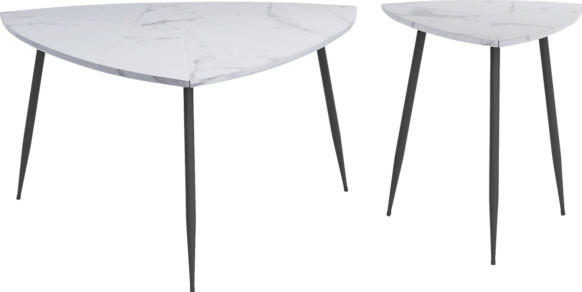 Tellury White Accent Table, Set of 2 - Image 2