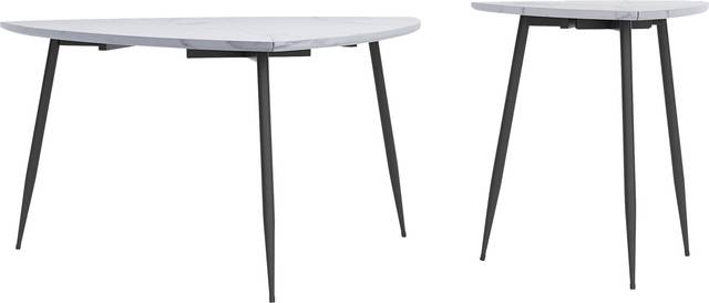 Tellury White Accent Table, Set of 2 - Thumbnail - Image 5