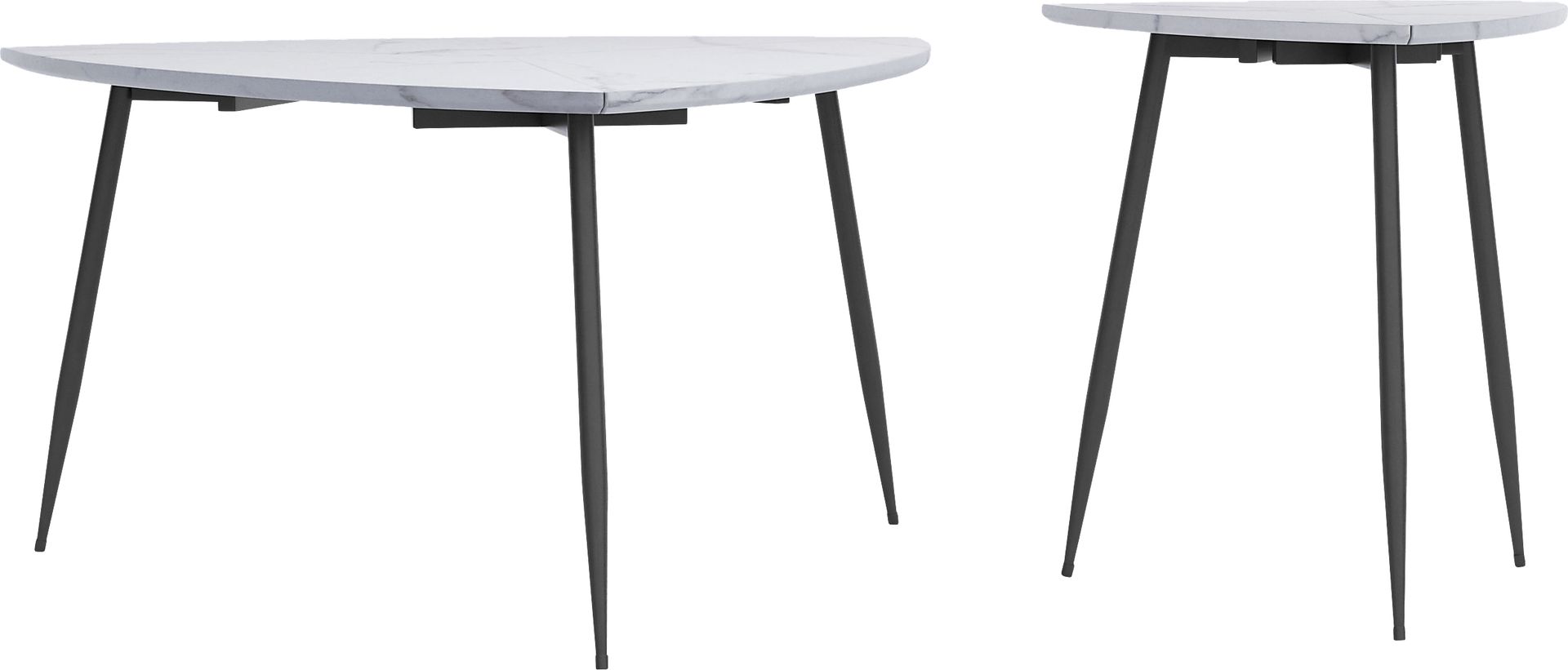 Tellury White Accent Table, Set of 2 - Image 5