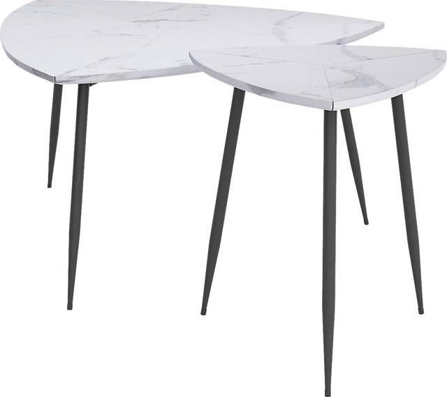 Tellury White Accent Table, Set of 2 - Thumbnail - Image 6