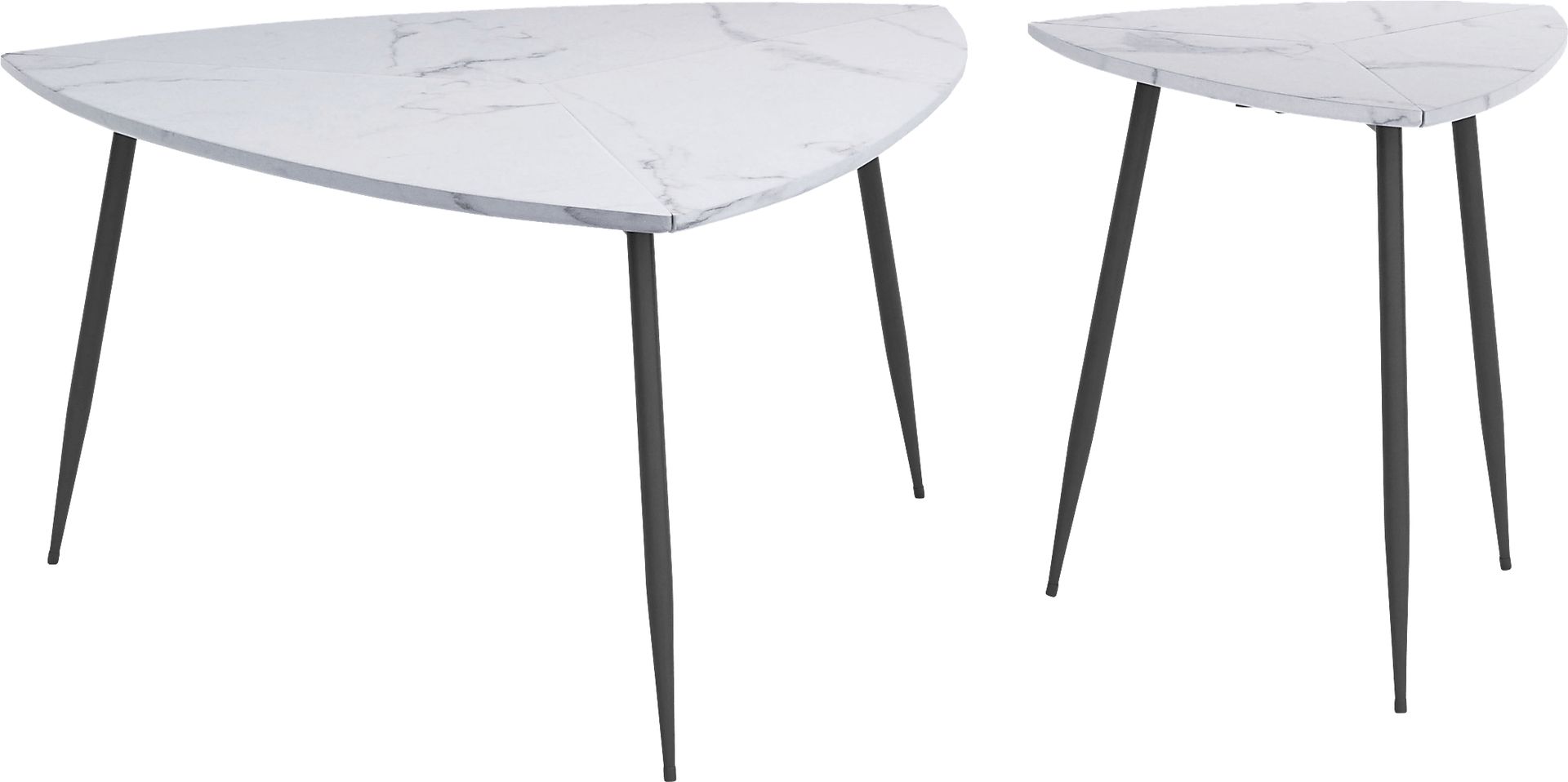 Tellury White Accent Table, Set of 2 - Image 1
