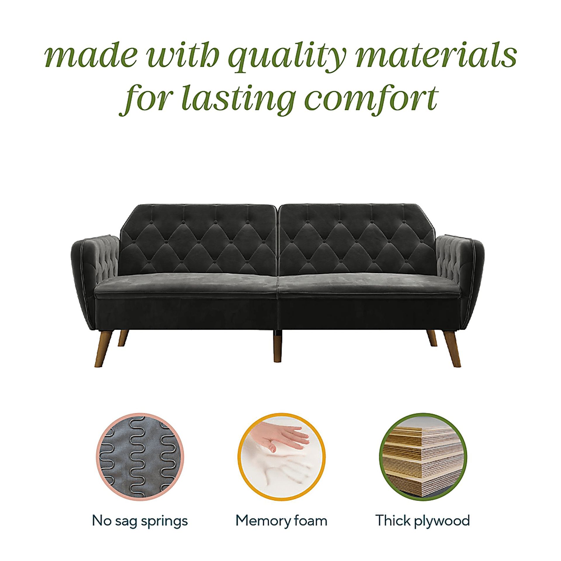 Telora II Gray Futon - Image 18