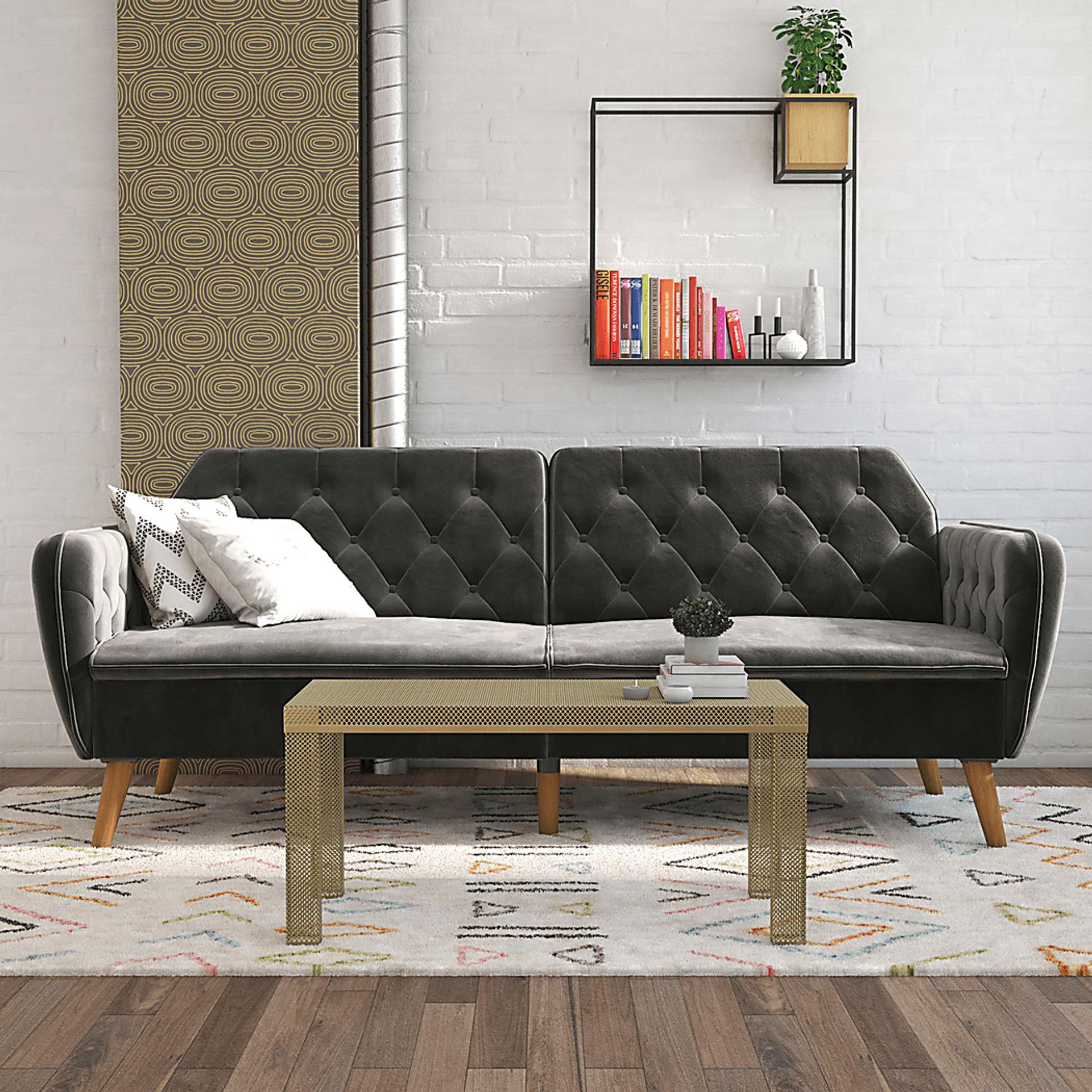 Telora II Gray Futon - Image 4