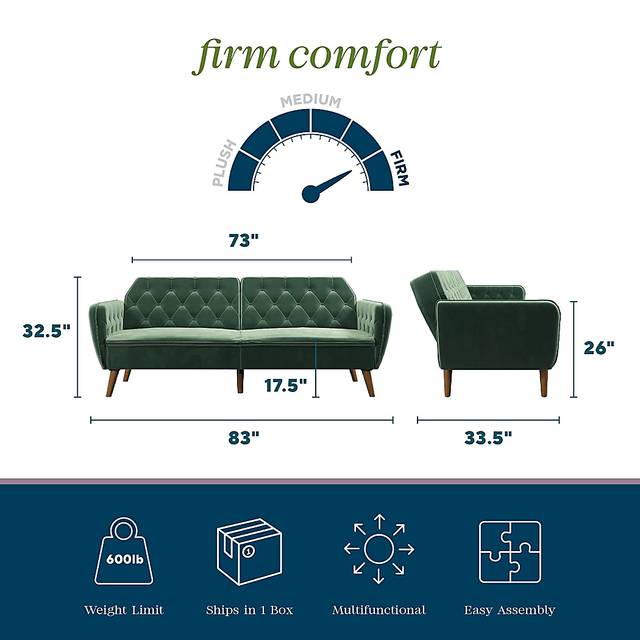 Telora II Green Futon - Thumbnail - Image 8