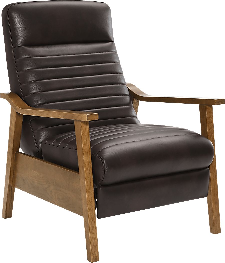 Temalini Dark Brown Push Back Recliner