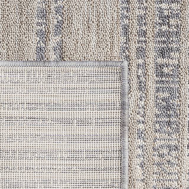 Temisnia Ivory/Blue 7'10 x 8'10 Indoor/Outdoor Rug - Thumbnail - Image 8