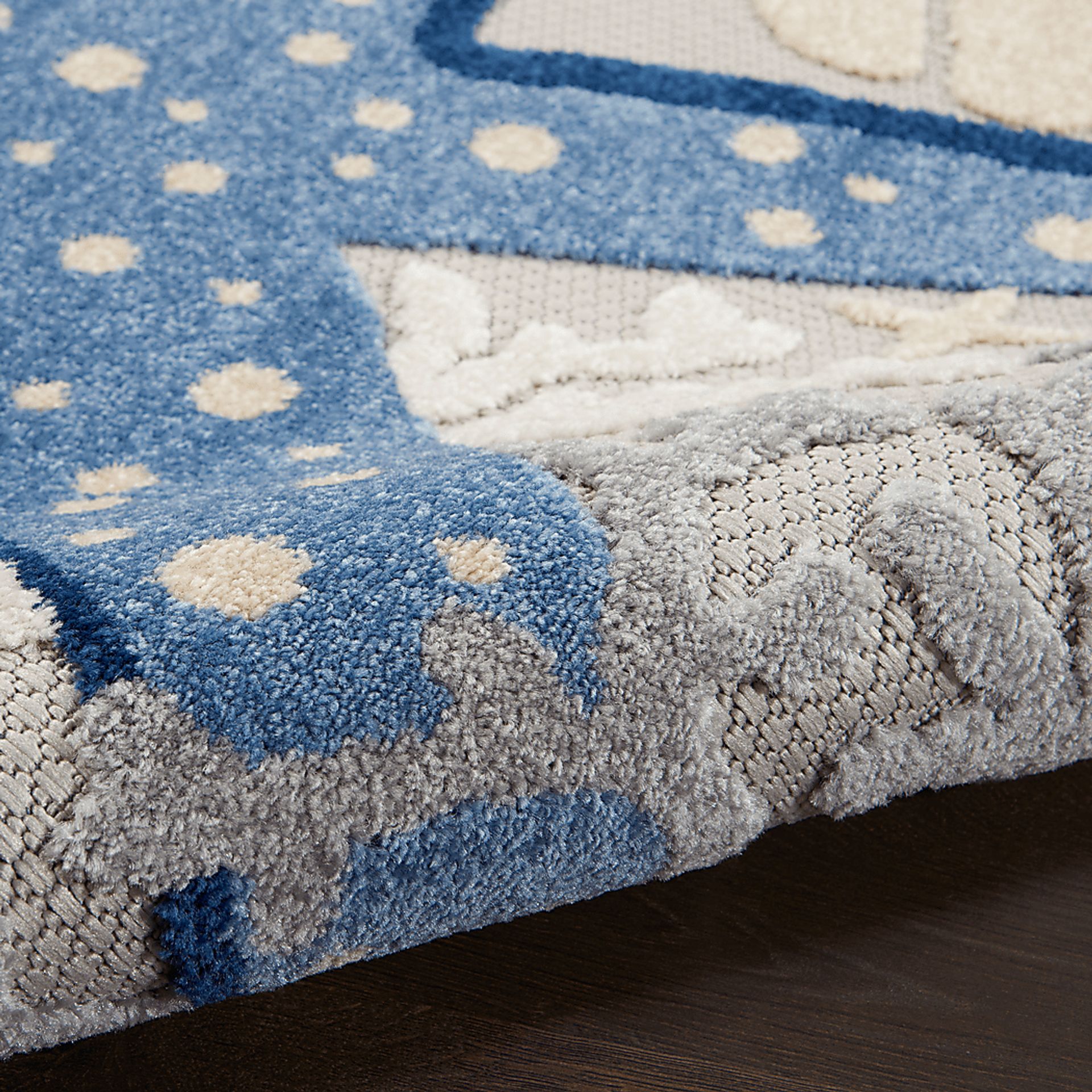 Tempany Blue/Gray 7'10 x 10'6 Indoor/Outdoor Rug - Image 9
