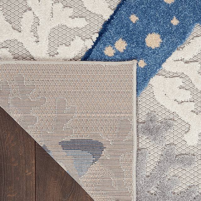 Tempany Blue/Gray 5'3 x 7'5 Indoor/Outdoor Rug - Thumbnail - Image 7