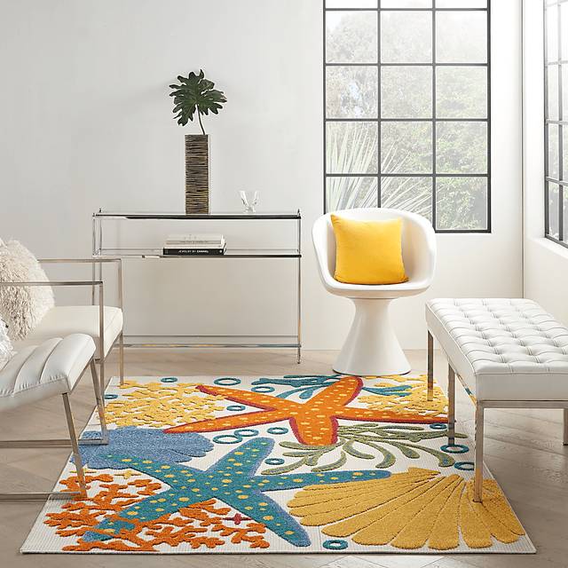 Tempany Multi 5'3 x 7'5 Indoor/Outdoor Rug - Thumbnail - Image 3