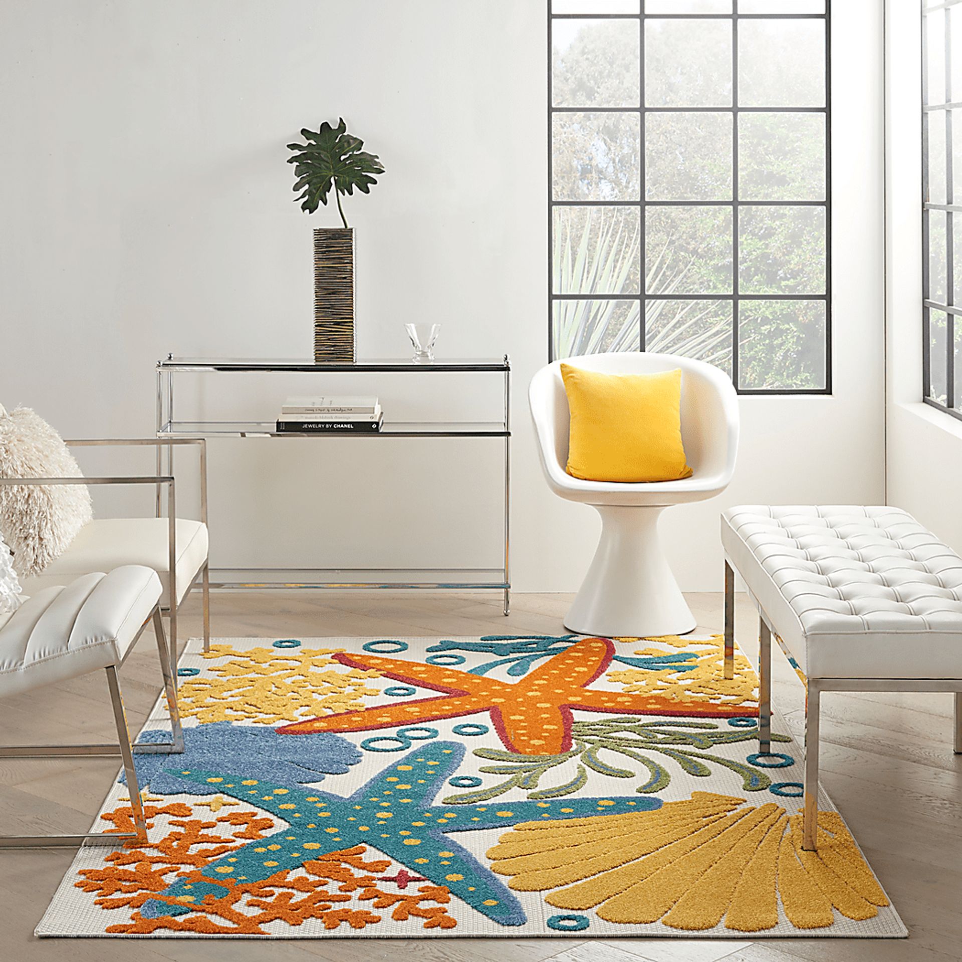 Tempany Multi 5'3 x 7'5 Indoor/Outdoor Rug - Image 3